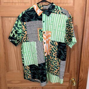 Burton Pattern Short Sleeve Button Down Shirt